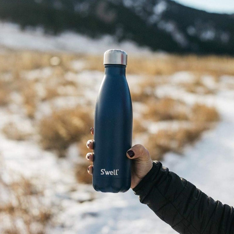 S'well Stainless Steel Water Bottle, 17oz, Azurite, Triple Layered Vacuum Insulated Containers Keeps Drinks Cold for 36 Hours and Hot for 18, BPA Free, Perfect for On the Go - Image 2
